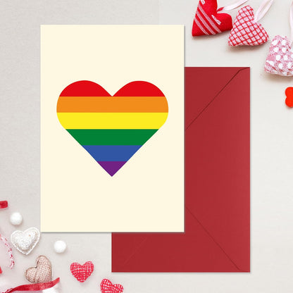 Cheerin Rainbow Heart Valentine&