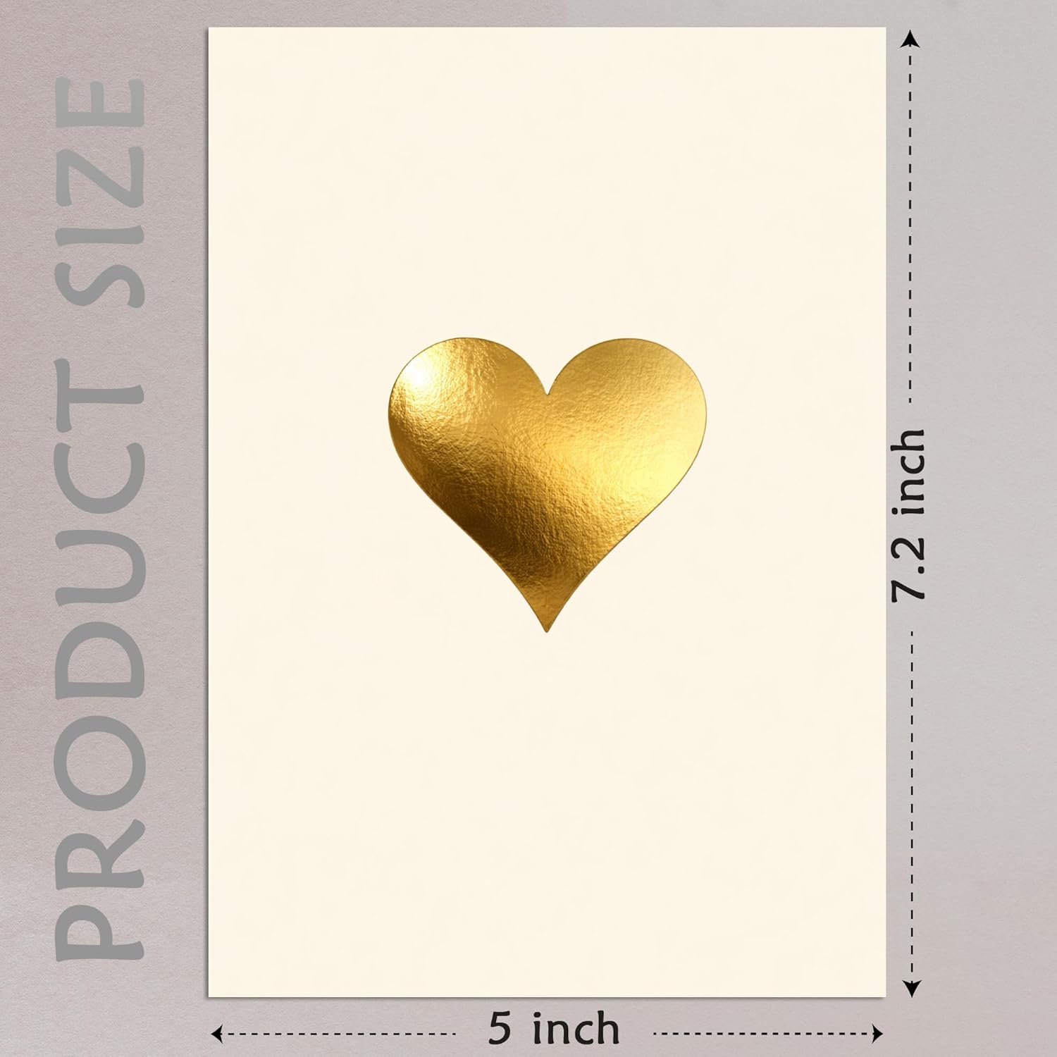 Cheein Gold Heart Foiled Valentine&