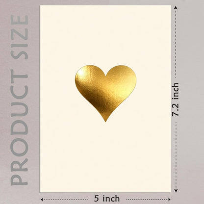 Cheein Gold Heart Foiled Valentine&