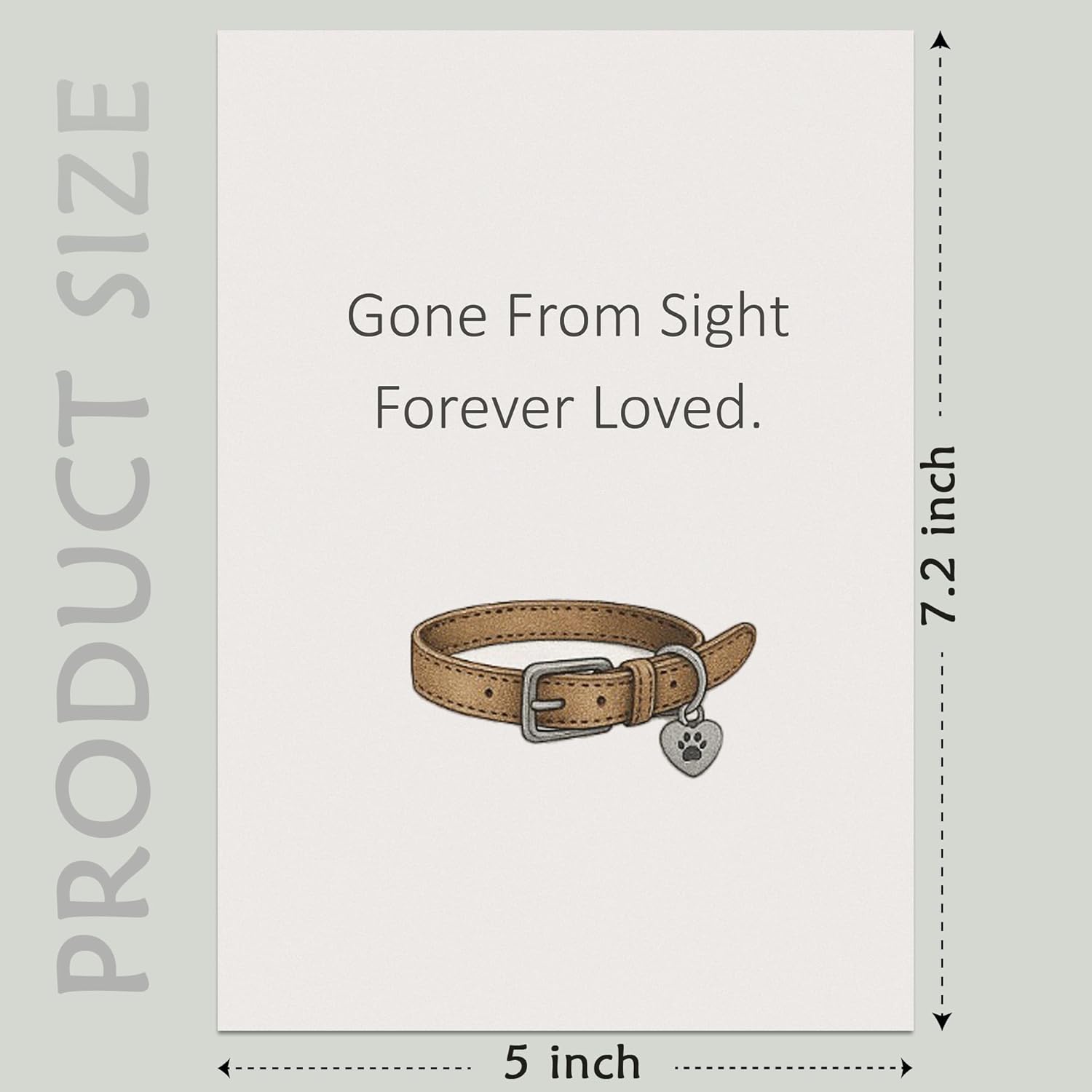 Cheerin Pet Collar Sympathy Cards