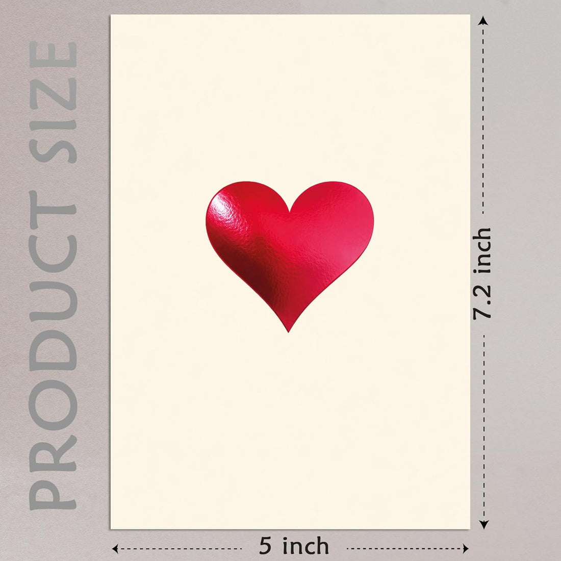 Cheerin Red Foil Heart Valentine&
