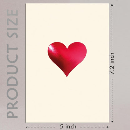 Cheerin Red Foil Heart Valentine&