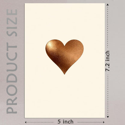 Cheerin Kraft Foil Heart Valentine&