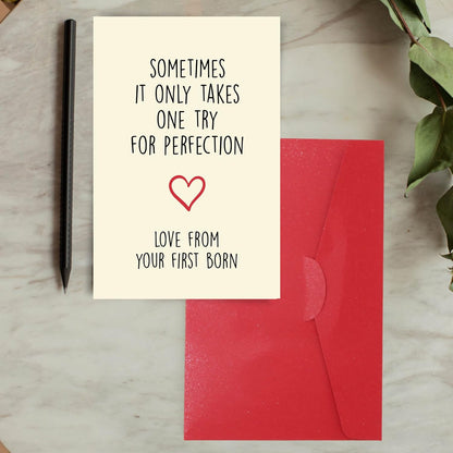 Cheerin First Born Greeting Card