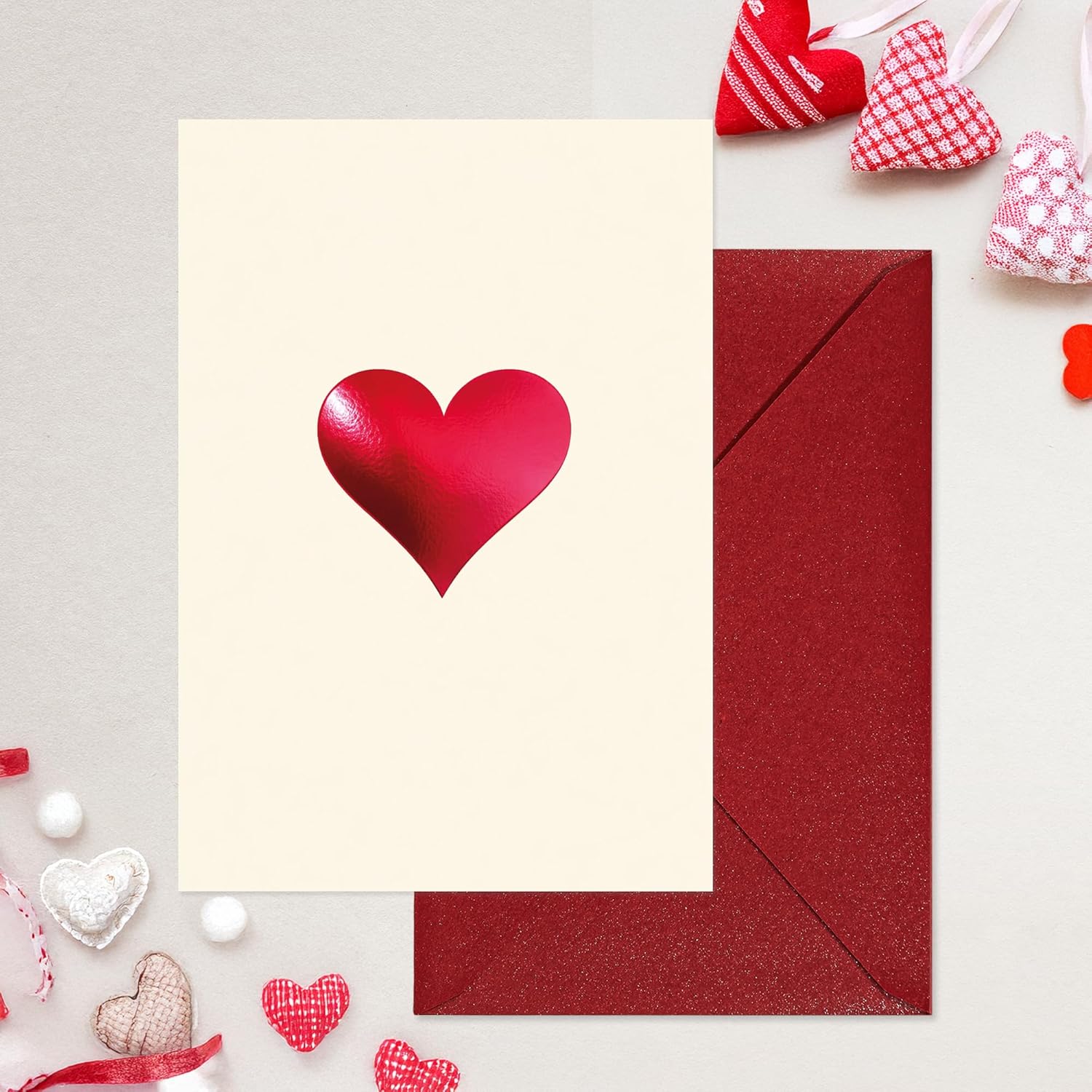 Cheerin Red Foil Heart Valentine&