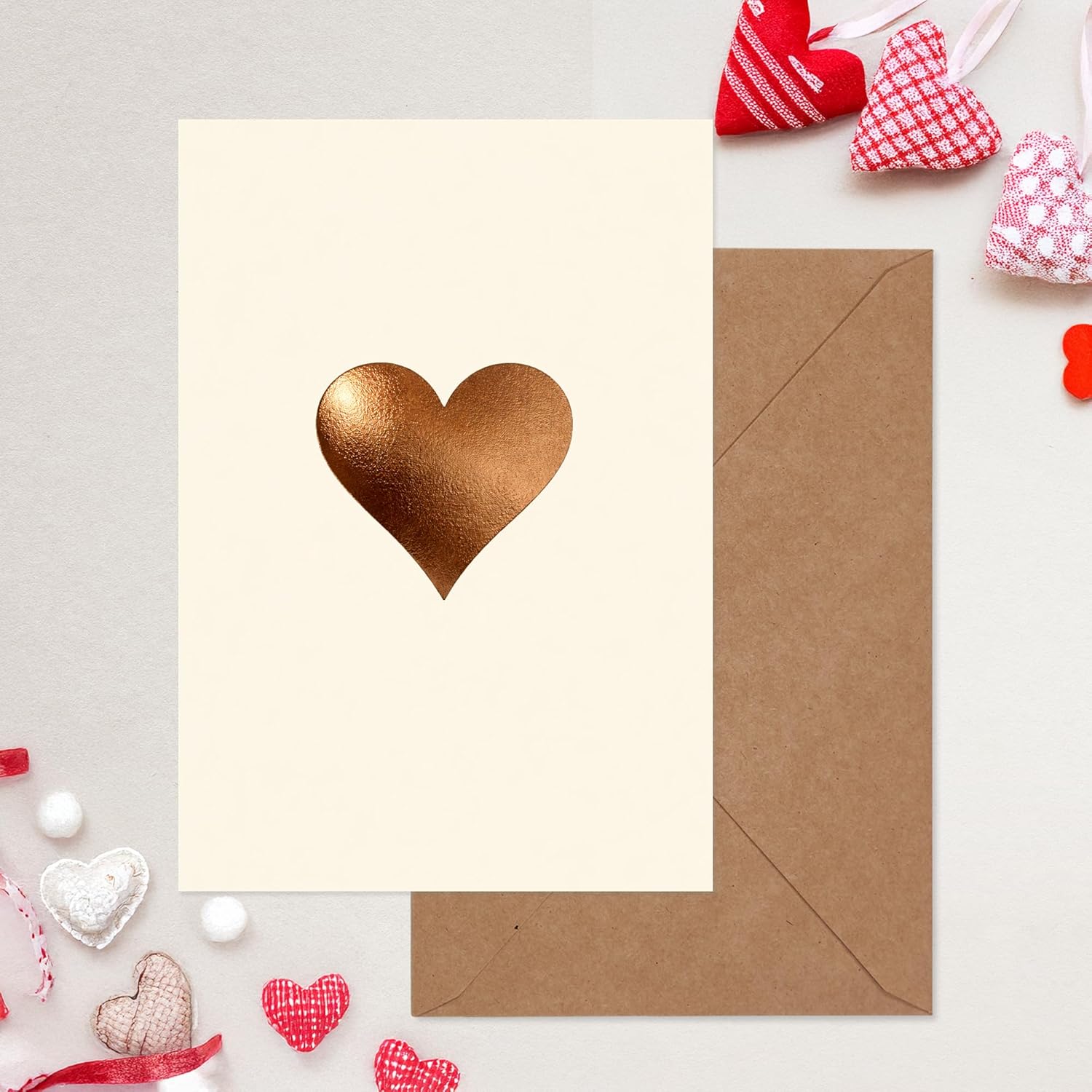 Cheerin Kraft Foil Heart Valentine&