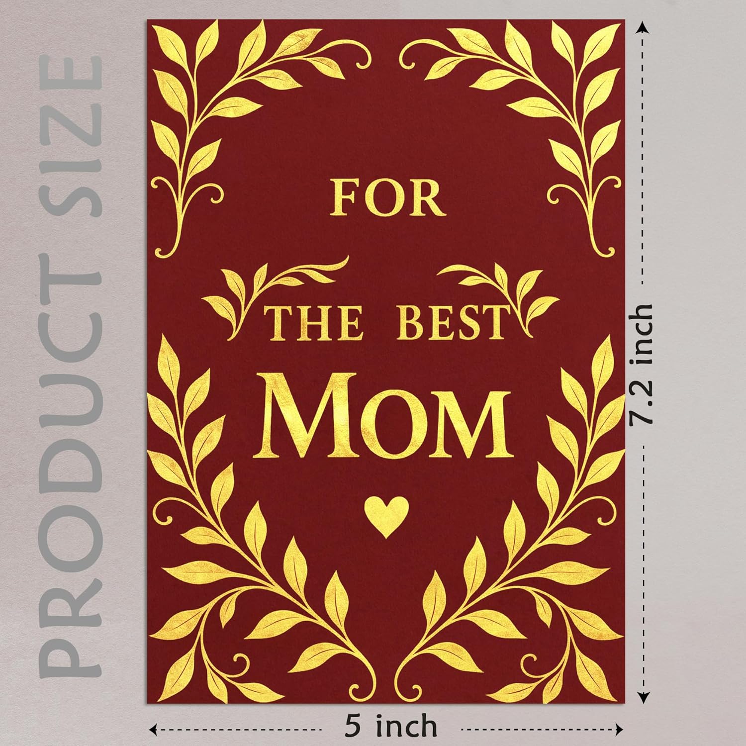 Cheerin Sweet Mothers Day Card for Mom – Special Best Mom Card with Envelope from Daughter and Son