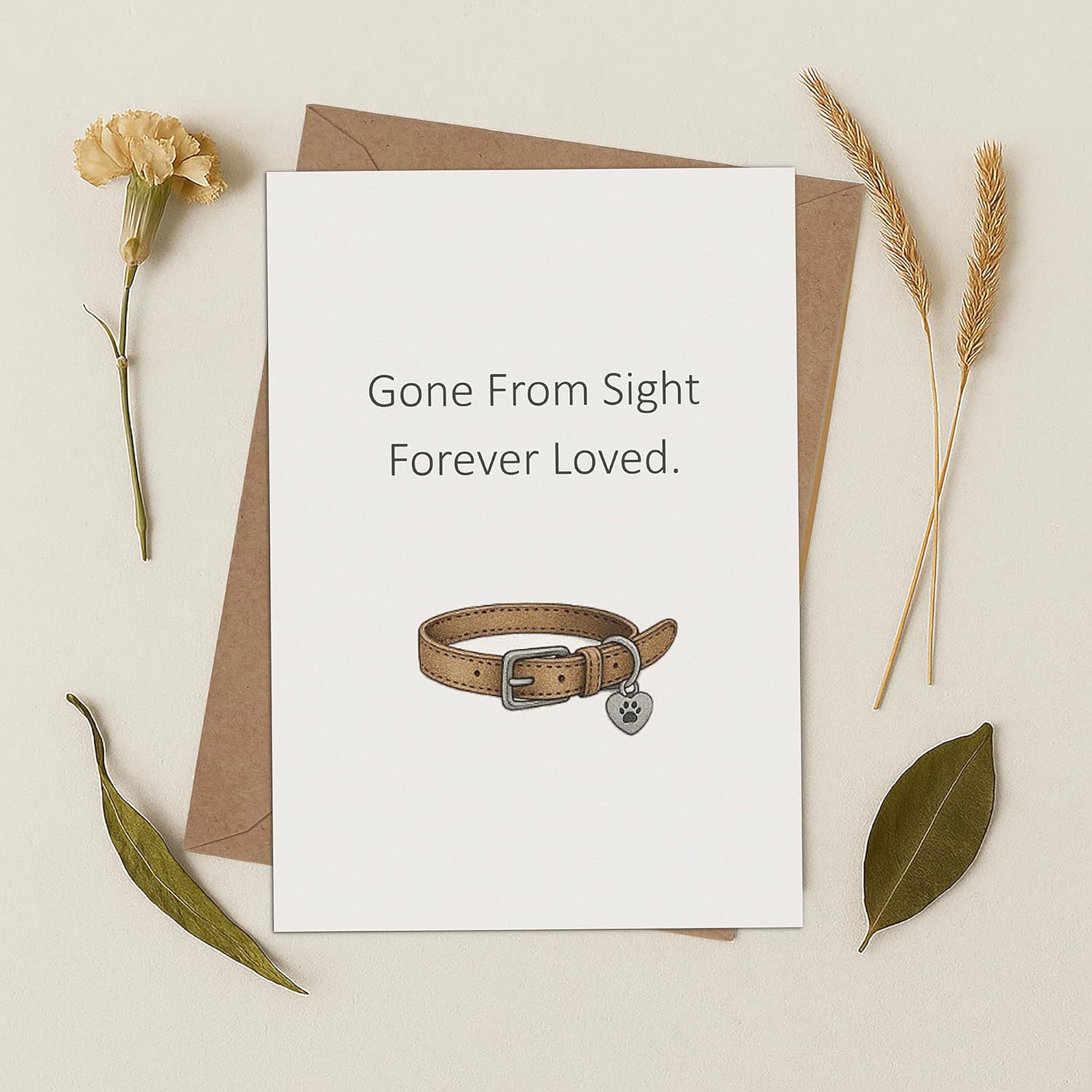 Cheerin Pet Collar Sympathy Cards