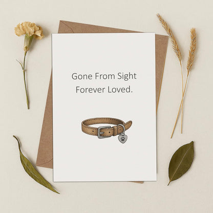 Cheerin Pet Collar Sympathy Cards