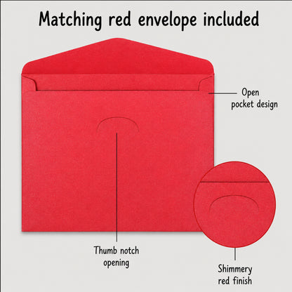 Mom You Deserve an Award greeting card — envelope detail
