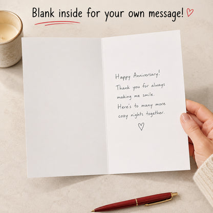 Funny Love Card With Red Envelope, Blank Inside - inside message