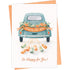 Happily Ever After wedding greeting card — front and envelope