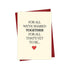 Romantic Love Card with Red Envelope, Blank Inside - front cover