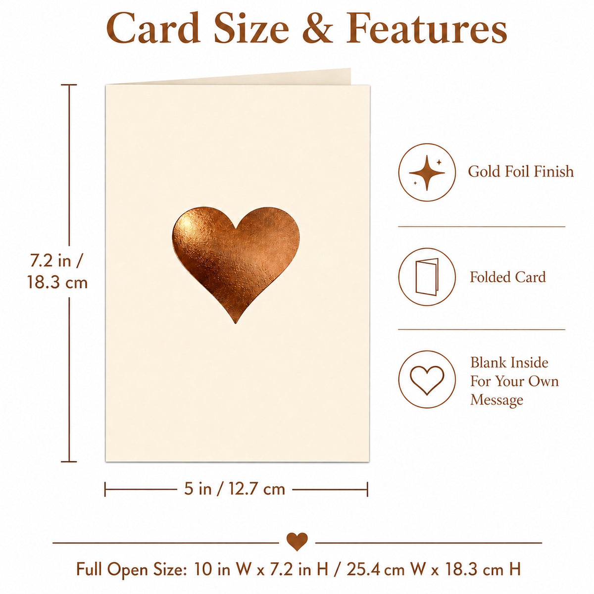 Cheerin Kraft Foil Heart Valentine&