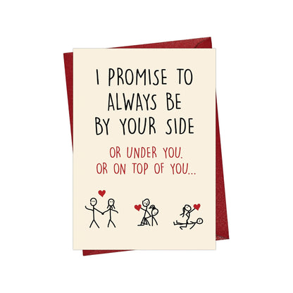 Funny Romantic Love Card with Red Envelope - front cover