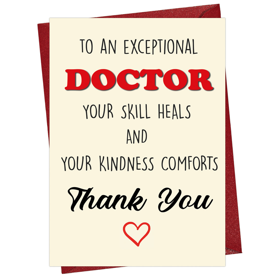Cheerin Doctor Thank You Card