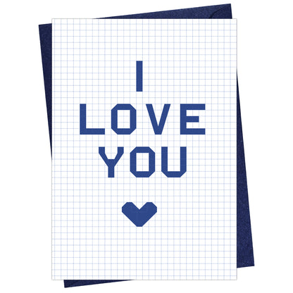 Cheerin 8-Bit I Love You Card