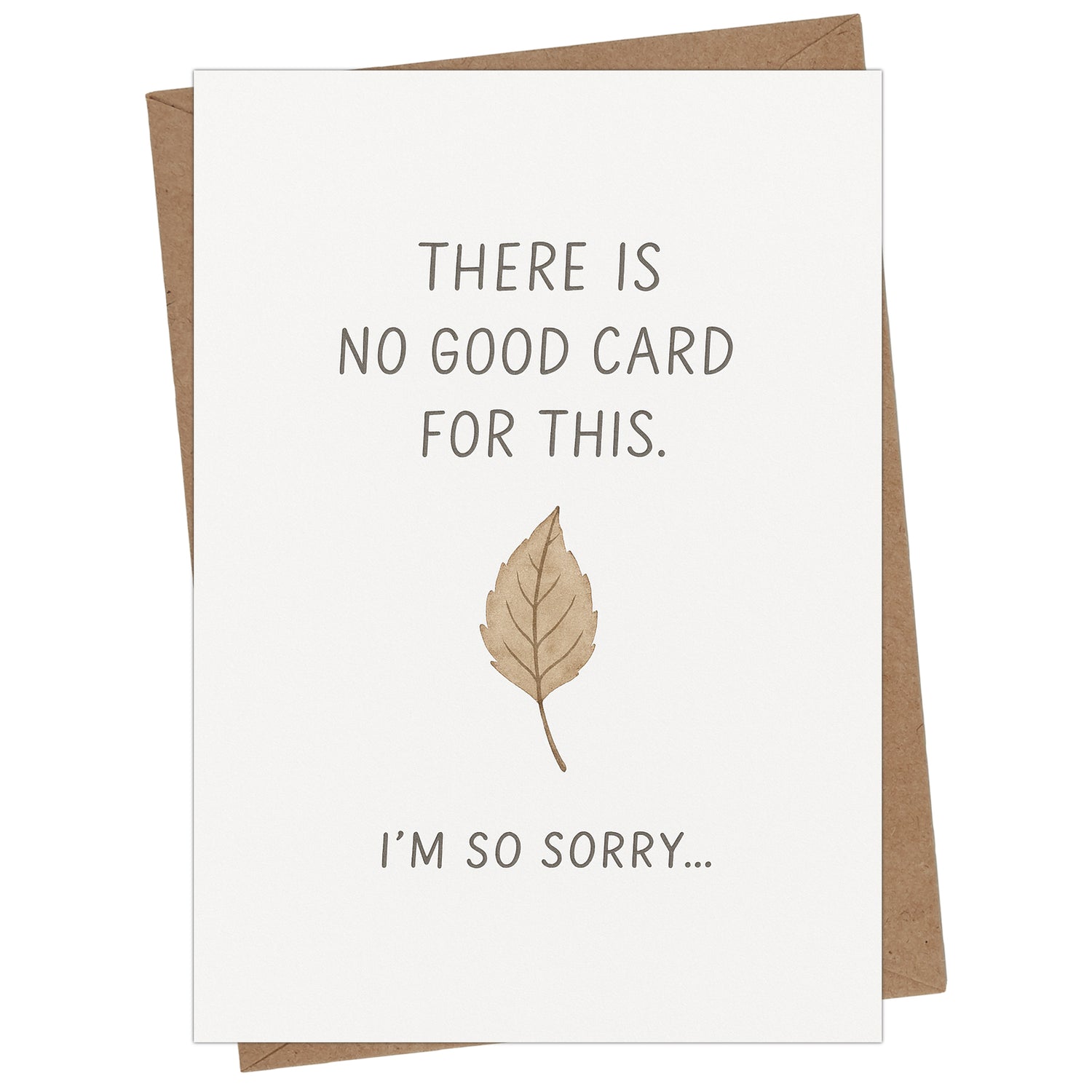 Sympathy Card with Envelope - Bereavement Card for Loss of Loved One