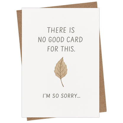 Sympathy Card with Envelope - Bereavement Card for Loss of Loved One