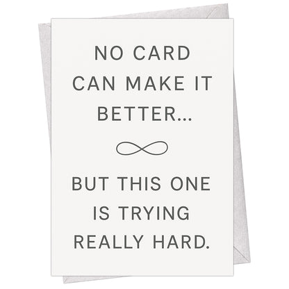 Cheerin Sympathy Card with Envelope - Bereavement Card for Loss of Loved One