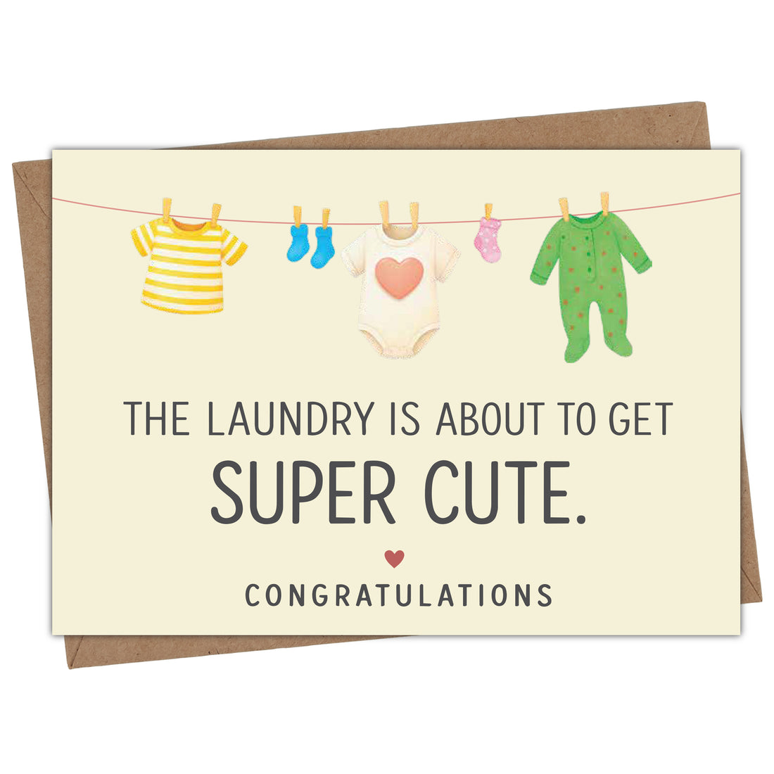 Cheerin Baby Shower Card with Envelope - Baby Cards Congratulations for Girl or Boy