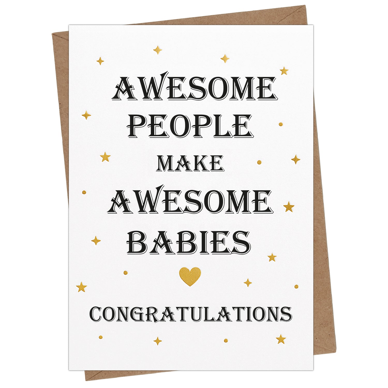 Cheerin Awesome Baby Congats Card
