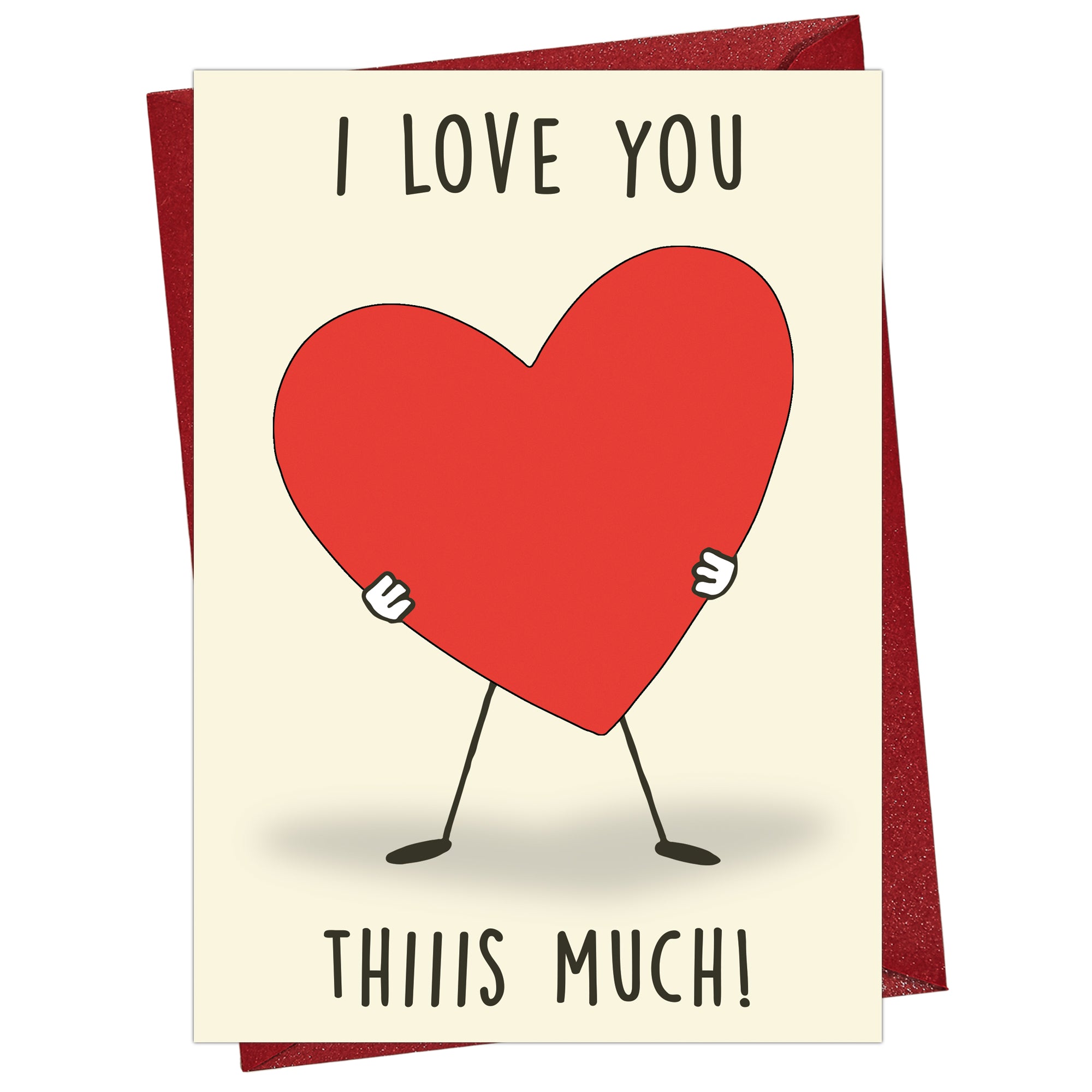 Cheerin Thismuch Greeting Card