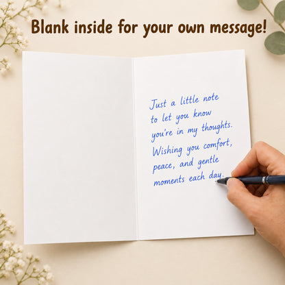 Thinking of You Floral Greeting Card - inside message