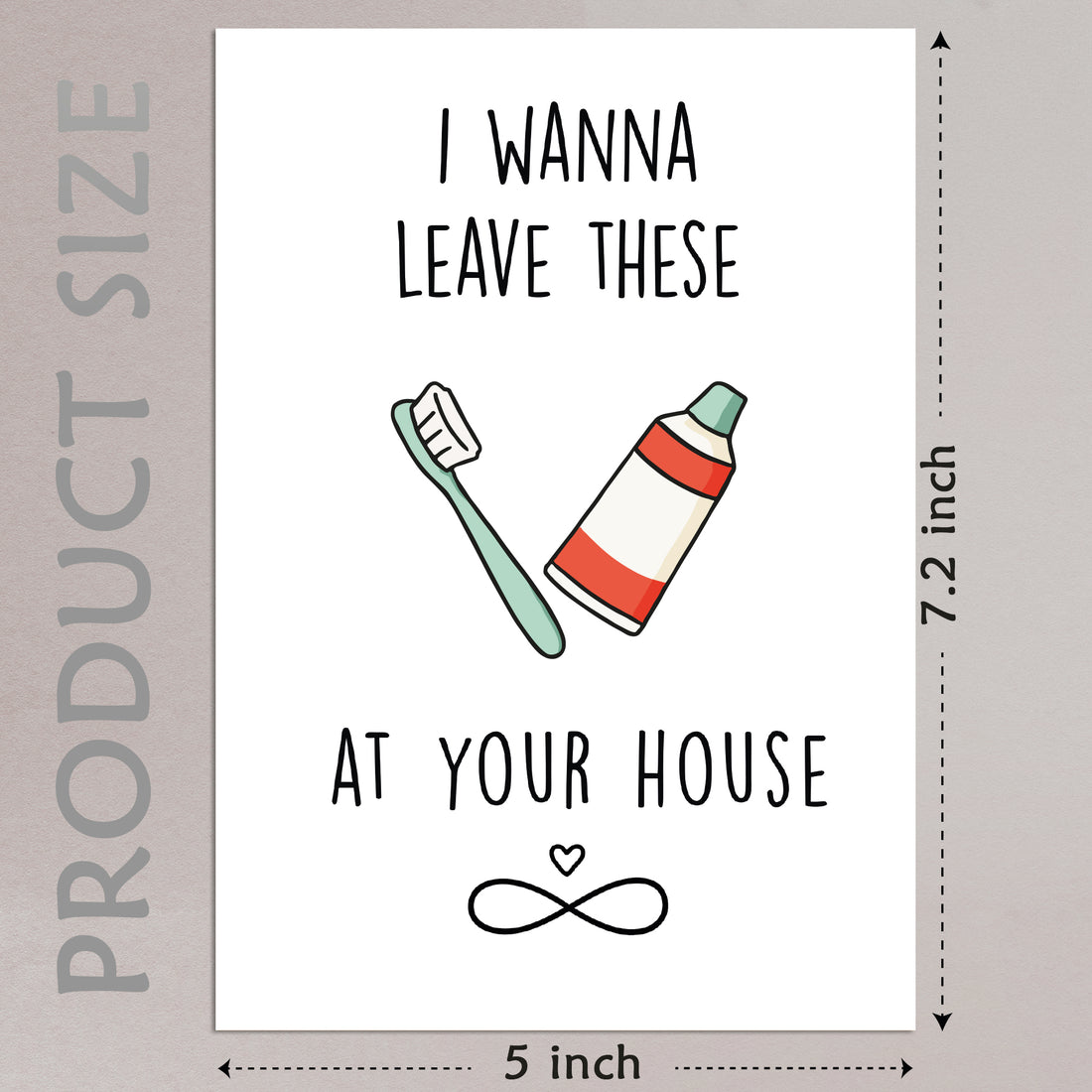Cheerin Toothbrush and Toothpaste Love Card