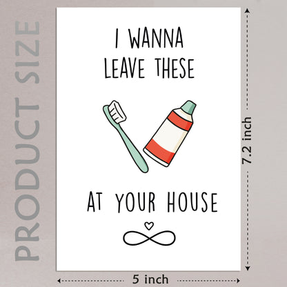 Cheerin Toothbrush and Toothpaste Love Card