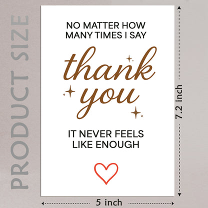 Cheerin Never Enough Thank You Card with Envelope