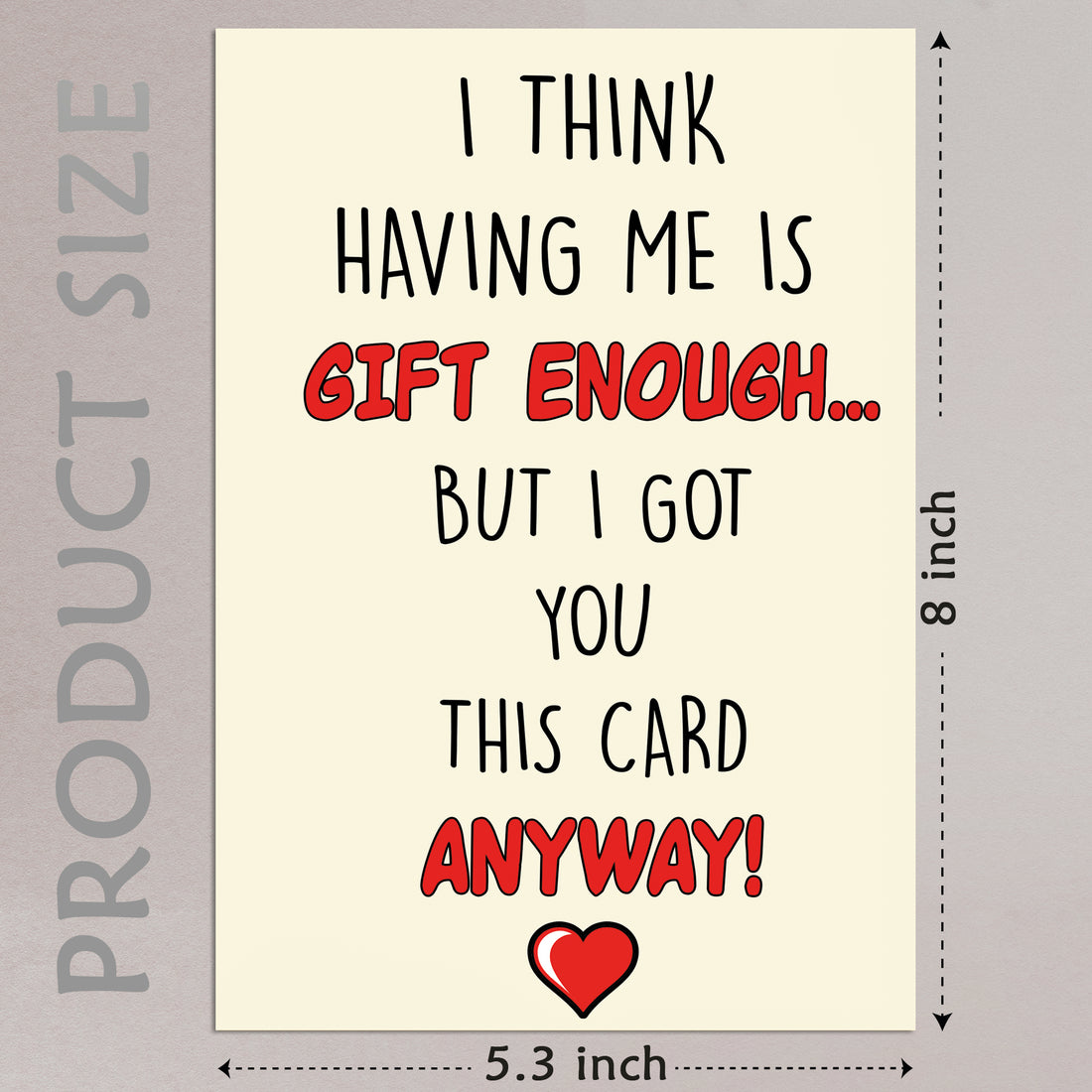 Cheerin Having Me Greeting Card
