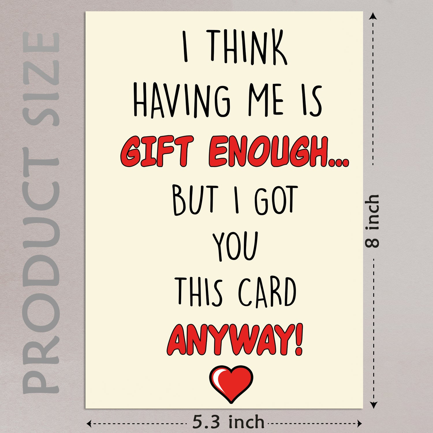 Cheerin Having Me Greeting Card