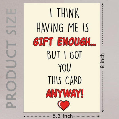 Cheerin Having Me Greeting Card