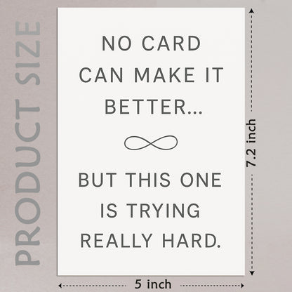 Cheerin Sympathy Card with Envelope - Bereavement Card for Loss of Loved One