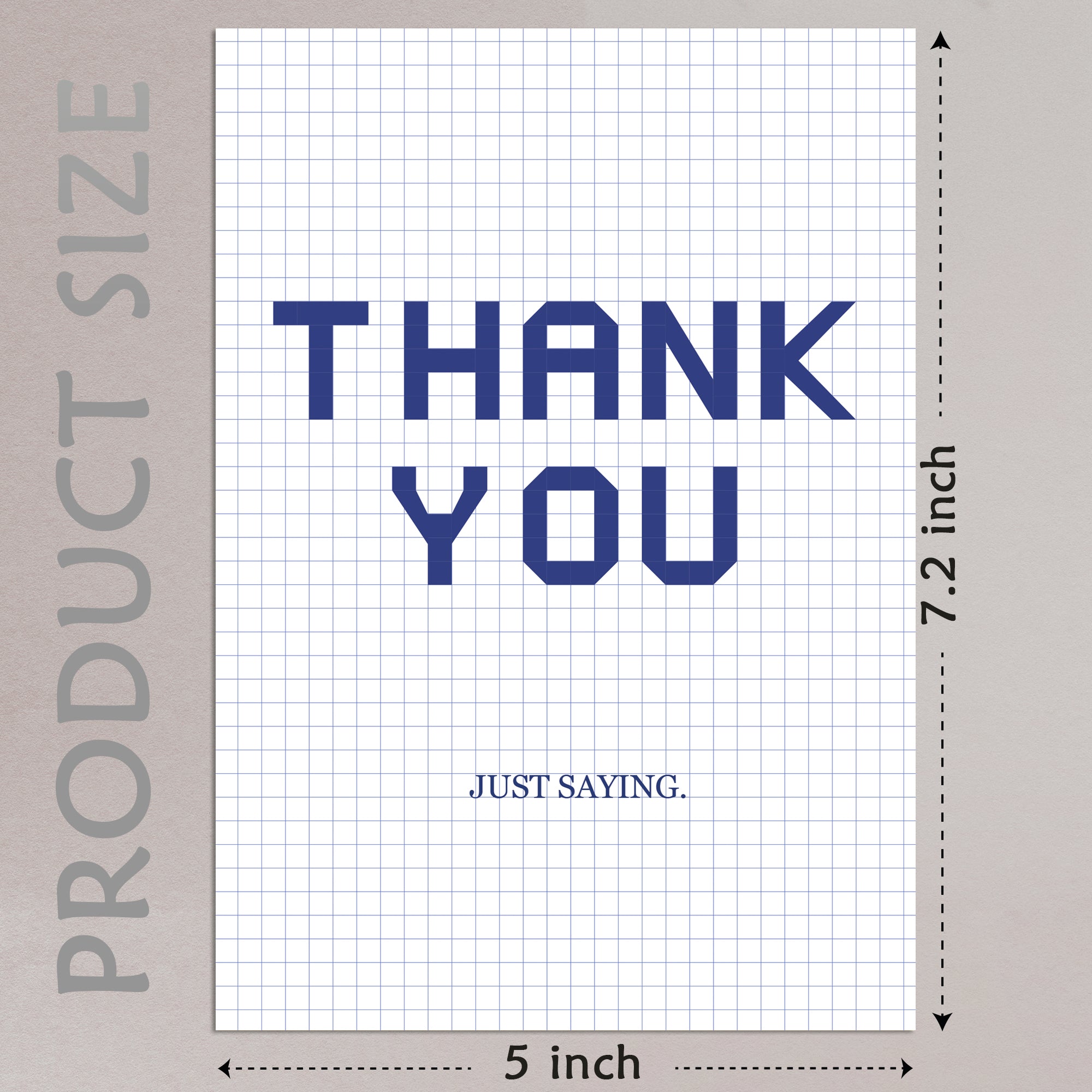 Cheerin Thank You Card with Envelope  - Appreciation Cards for Friends, Peers and Family