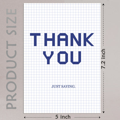 Cheerin Thank You Card with Envelope  - Appreciation Cards for Friends, Peers and Family
