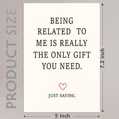 Cheerin Funny Birthday Cards for Him and Her with Envelope - Hilarious Birthday Card for Brother or Sister