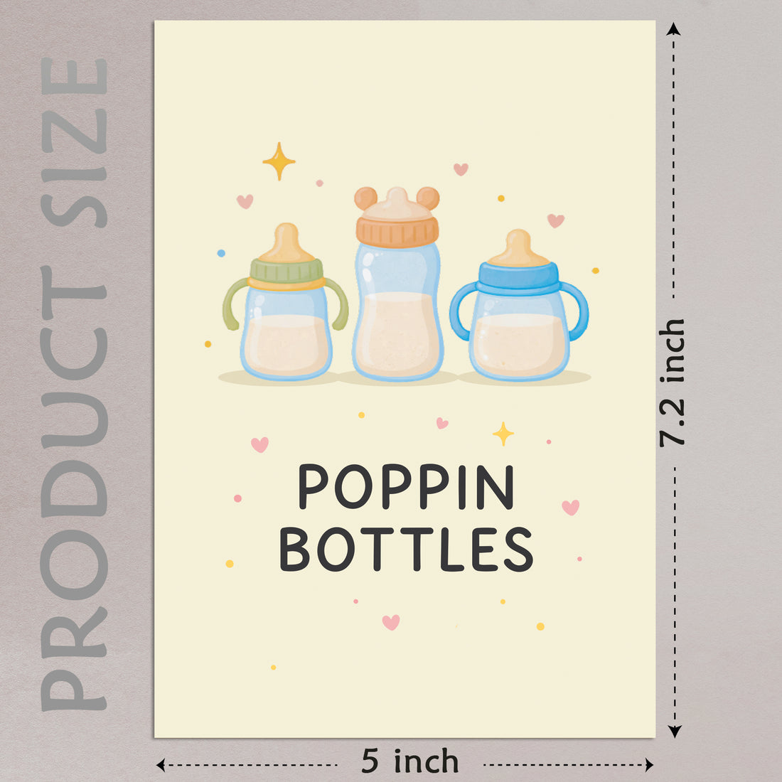 Cheerin Baby Shower Card with Envelope - Cute Baby Cards Congratulations for Girl or Boy
