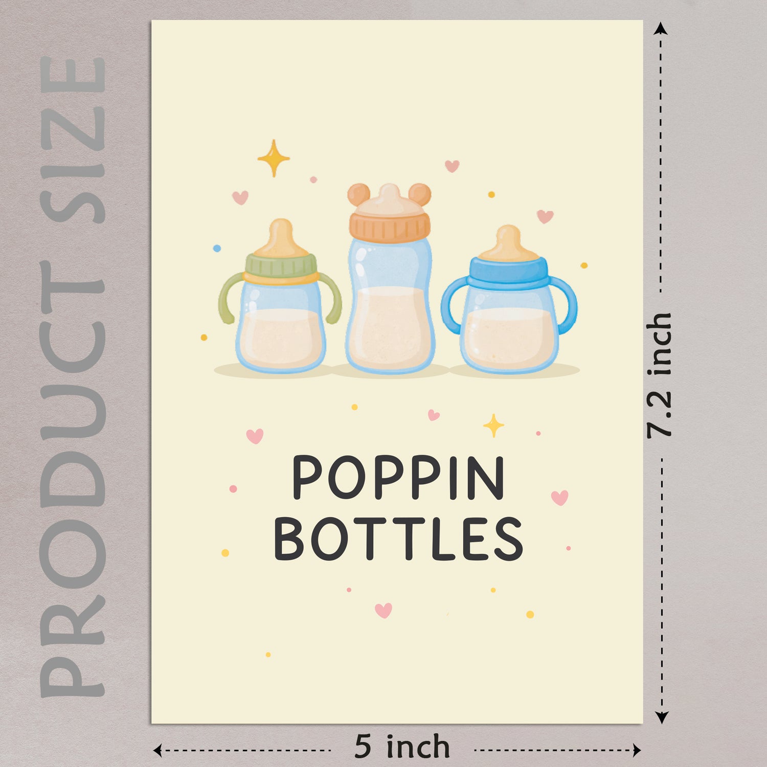 Cheerin Baby Shower Card with Envelope - Cute Baby Cards Congratulations for Girl or Boy