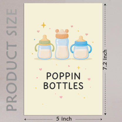 Cheerin Baby Shower Card with Envelope - Cute Baby Cards Congratulations for Girl or Boy