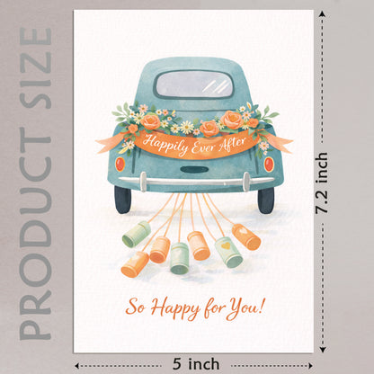 Cheerin Wedding Cards with Envelope - Wedding Card for Bride and Groom