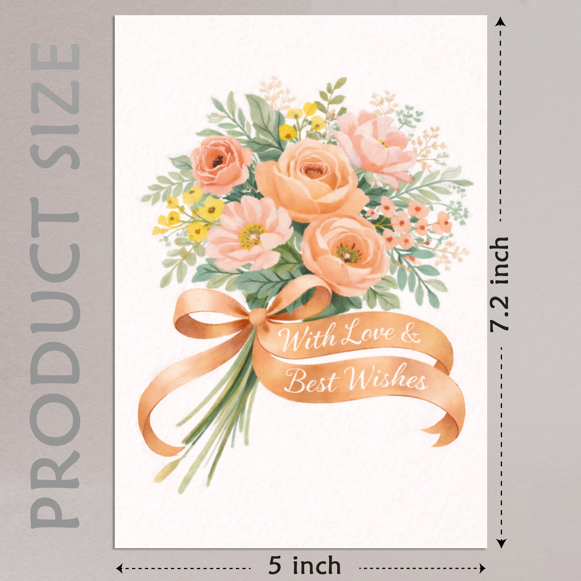 Cheerin Wedding Cards with Envelope - Floral Wedding Card for Bride and Groom