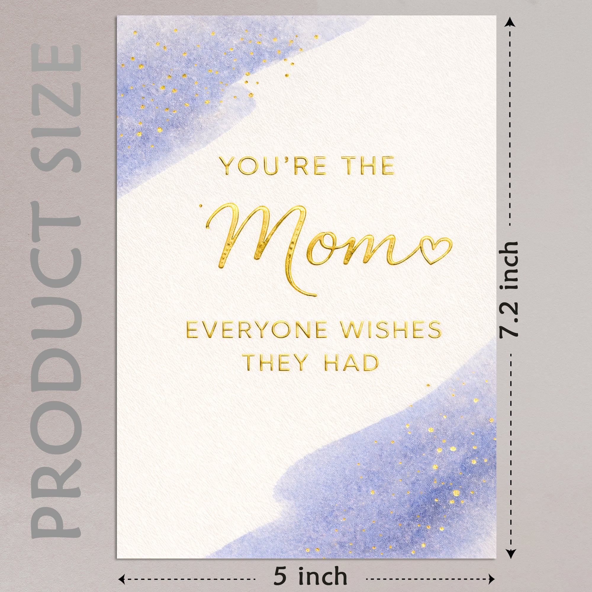 Cheerin Sweet Mothers Day Card for Mom – Sentimental Card for Mum with Envelope from Daughter and Son