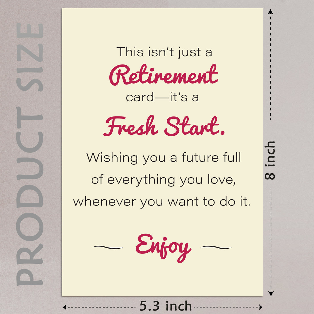 Cheerin Enjoy Retirement Card