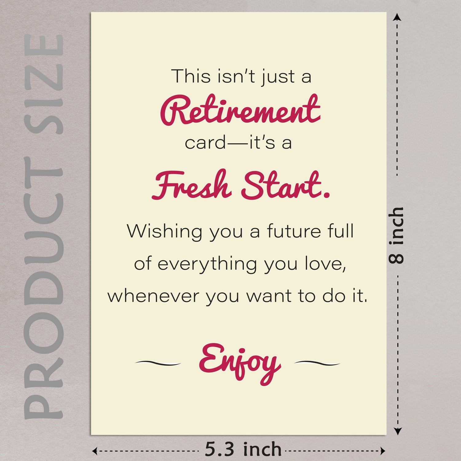 Cheerin Enjoy Retirement Card