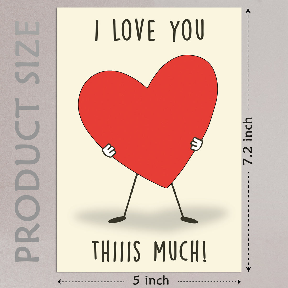Cheerin Thismuch Greeting Card