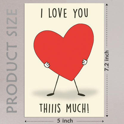 Cheerin Thismuch Greeting Card