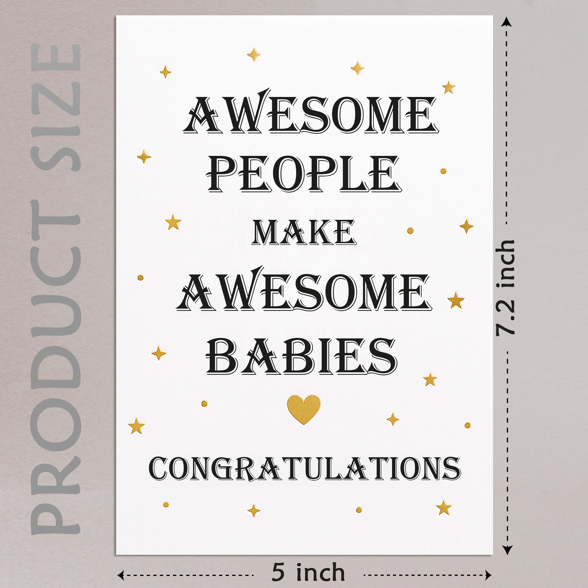 Cheerin Awesome Baby Congats Card