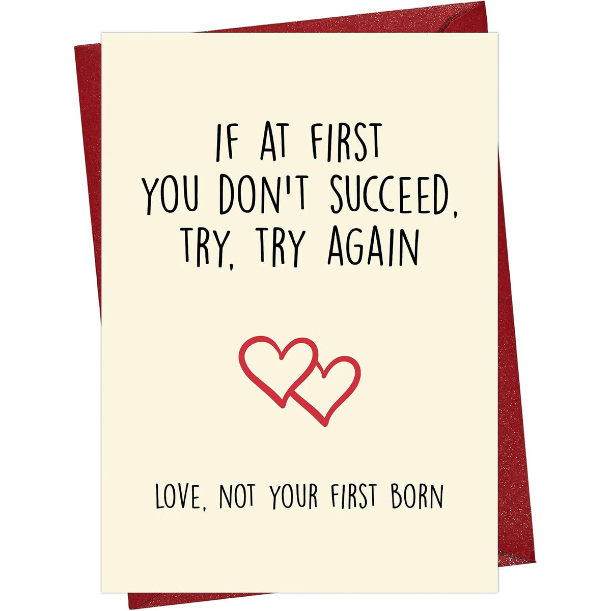 Funny Parent Greeting Card, Not First Born Joke - front cover